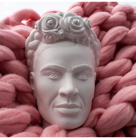 Скульптура вазон-органайзер "Фріда Кало" (білий)