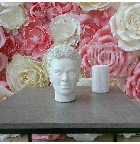 Скульптура вазон-органайзер "Фріда Кало" (білий)