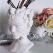 Скульптура вазон-органайзер "Медуза Горгона" (білий)
