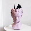Скульптура вазон-органайзер "Медуза Горгона" (светло-лиловый)