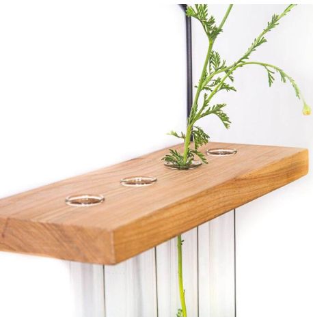 Настенная полка «Домик» с 4-мя вазами