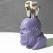 Скульптура вазон-органайзер "Танос" (фиолетовый)