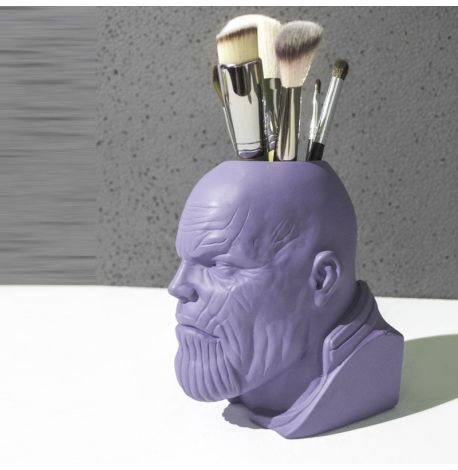 Скульптура вазон-органайзер "Танос" (фиолетовый)