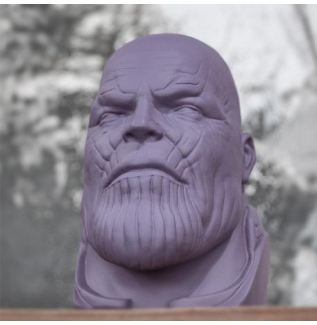 Скульптура вазон-органайзер "Танос" (фиолетовый)