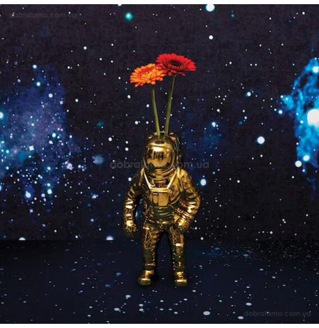 Статуэтка-ваза Seletti Starman Gold (фарфор)