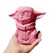 Скульптура вазон-органайзер "Йода" (розовый)