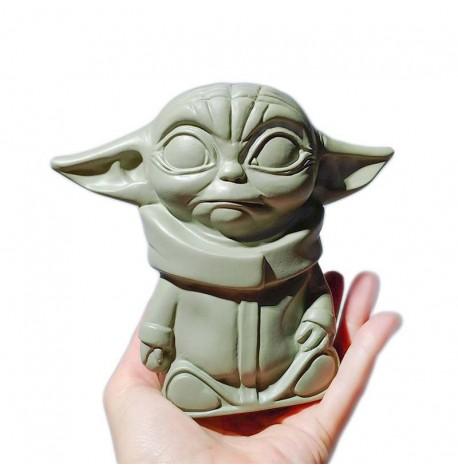 Скульптура вазон-органайзер "Йода" (оливковий)