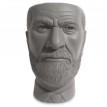 Скульптура вазон-органайзер "Зигмунд Фрейд" (серый)