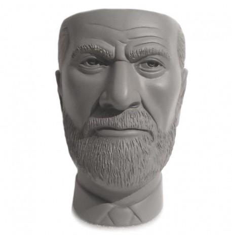 Скульптура вазон-органайзер "Зигмунд Фрейд" (серый)