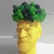 Скульптура вазон-органайзер "Зигмунд Фрейд" (жовтий)