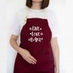 Фартух Live. Love. Bake (бордовий)