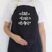 Фартук Live. Love. Bake (черный)