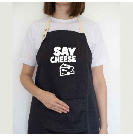 Фартук Say cheese (черный)