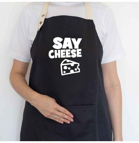 Фартук Say cheese (черный)