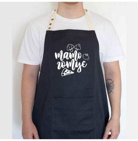 Чоловічий фартух "Тато готує" (чорний)