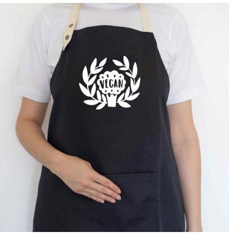 Фартух Vegan (чорний)
