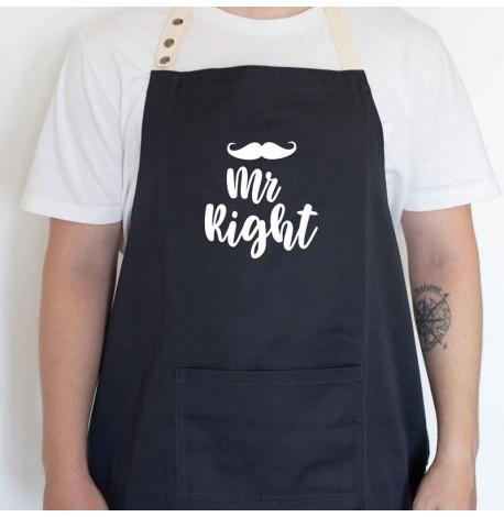 Мужской фартук Mr right (черный)