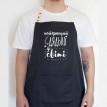 Чоловічий фартух "Найкращий дядько у світі" (чорний)