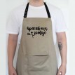 Мужской фартук "Красавчик готує" (бежевый)