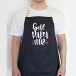 Чоловічий фартух Best PAPA ever (чорний)