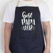 Чоловічий фартух Best PAPA ever (чорний)