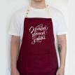 Мужской фартук "Кращий хресний у світі" (бордовый)