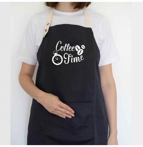 Фартук Coffee time (черный)
