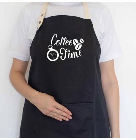 Фартук Coffee time (черный)