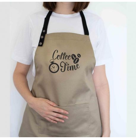 Фартук Coffee time (бежевый)