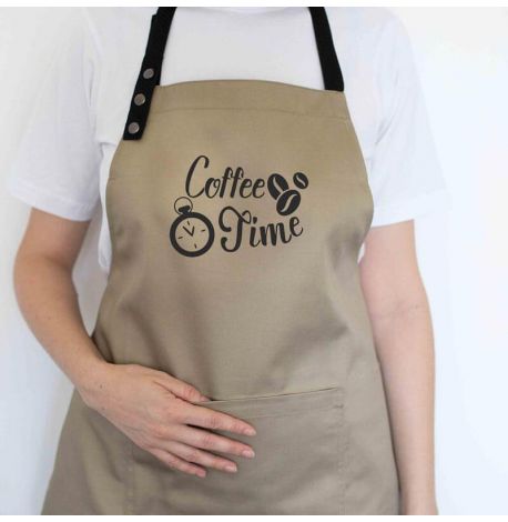 Фартук Coffee time (бежевый)