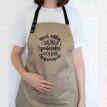 Фартук "Пий каву і зможеш робити дурниці енергійніше" (бежевый)