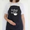 Фартук Cooking with love (черный)