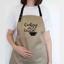 Фартух Cooking with love (бежевий)