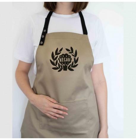 Фартук Vegan (бежевый)