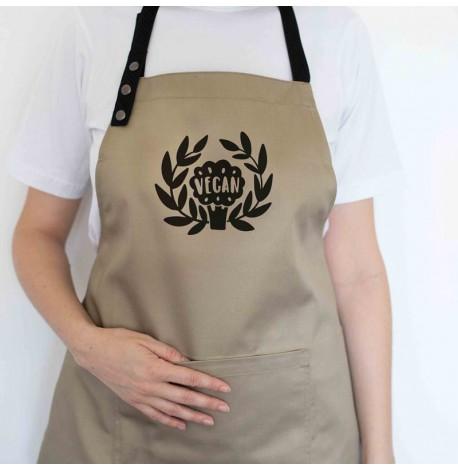 Фартук Vegan (бежевый)