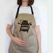 Фартук "Готую для кота" (бежевый)