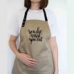 Фартук You are what you eat (бежевый)
