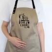 Фартук Kiss the cook (бежевый)