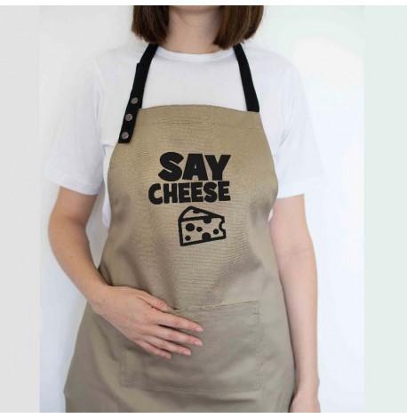 Фартук Say cheese (бежевый)