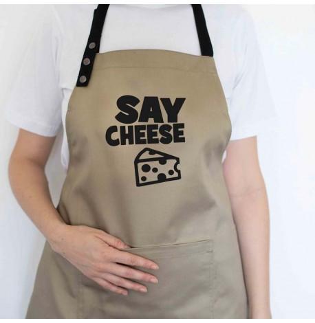 Фартук Say cheese (бежевый)