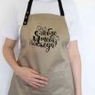 Фартук "Я люблю тебя, еда" (бежевый)