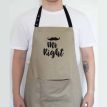 Мужской фартук Mr right (бежевый)