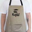 Мужской фартук Mr right (бежевый)