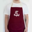 Чоловічий фартух Mr right (бордовий)