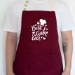 Фартук Best cook ever (бордовый)