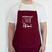 Мужской фартук "Найкращий тато у світі" (бордовый)