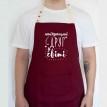 Мужской фартук "Найкращий друг у світі" (бордовый)