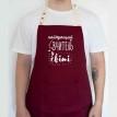 Фартук "Найкращий вчитель у світі" (бордовый)