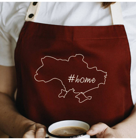 Фартук Home (бордовый)