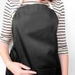 Фартух-передник з саржи (чорний)